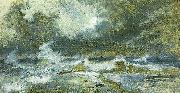 holger drachmann havet i opror France oil painting artist